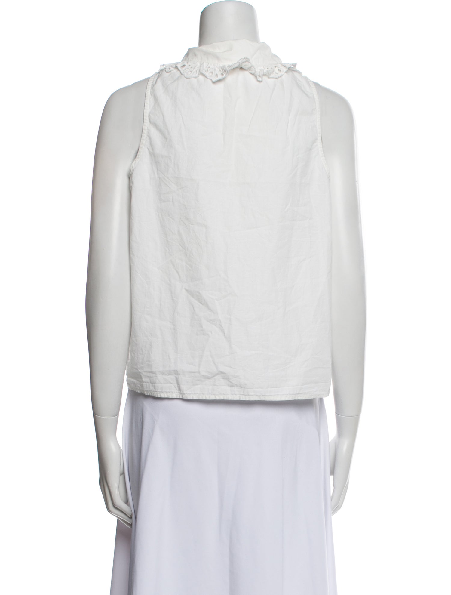 Sézane Sleeveless Crop Top